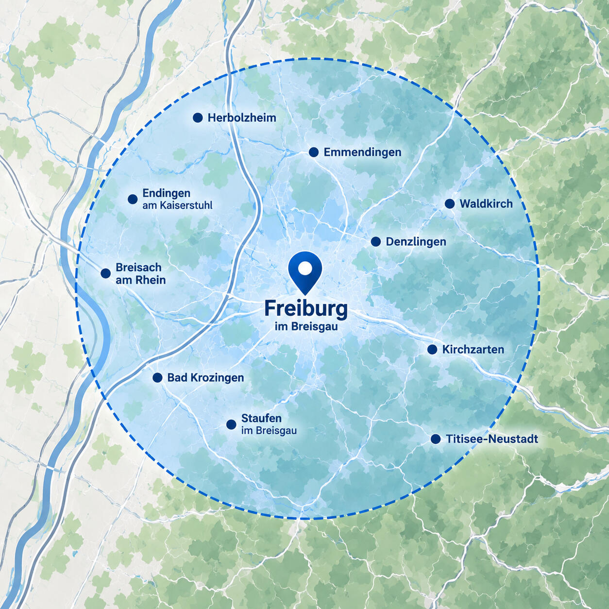 Freiburg im Breisgau_ Abdeckungskarte Freiburg im Breisgau_ Abdeckungskarte